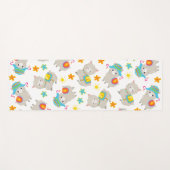 Muster Llamas, Niedliche Llamas, Alpacas, Blume Yogamatte (Vorderseite (Horizontal))