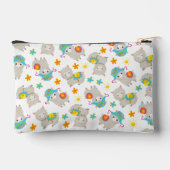 Muster Llamas, Niedliche Llamas, Alpacas, Blume Zubehörtasche (Rückseite)