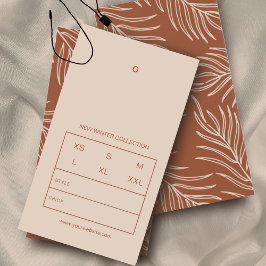 Muster-Logo-Hang-Tag-Karte des Leaf-Produkts