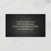 Muster-Logo | Modell mit Rose Visitenkarte (Rückseite)