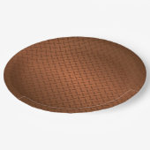 Muster-Look für Kupfer-Diamantplatte Pappteller (Schrägansicht)