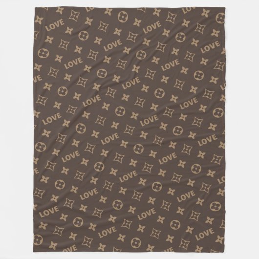Muster Louis Vuitton Fleecedecke (Vorderseite)