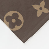 Muster Louis Vuitton Fleecedecke (Ecke)