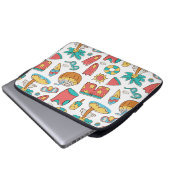 Muster lustiger Sommerurlaub Laptopschutzhülle (Vorne Knopf)