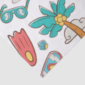 Muster lustiger Sommerurlaub Seidenpapier (Detail)
