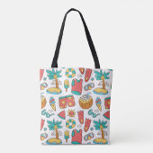 Muster lustiger Sommerurlaub Tasche (Rückseite)