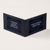 Muster | Luxury Dark Blue Visitenkarten (Vorderseite)