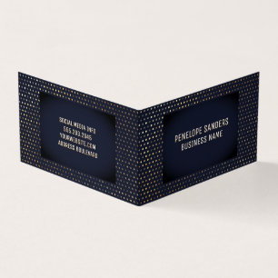 Muster Luxury Dark Blue Visitenkarten