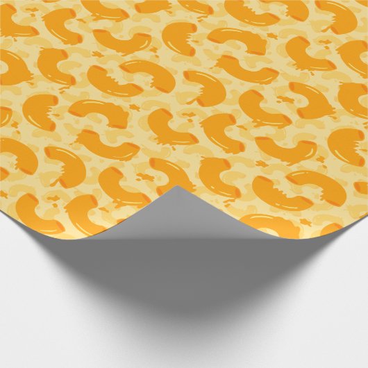Muster Macaroni und Käse Geschenkpapier (Ecke)