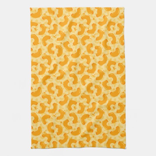 Muster Macaroni und Käse Geschirrtuch (Vertikal)