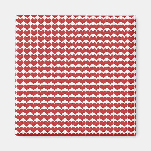 Muster-Magnet für Niedliche rote Herzen Magnet (Vorne)
