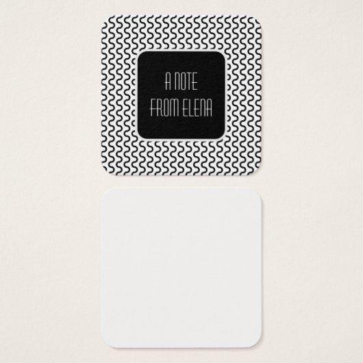 Muster-Meldungshinweise für schwarze und weiße Ret (Vorne & Hinten)