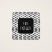 Muster-Meldungshinweise für schwarze und weiße Ret (Vorderseite)