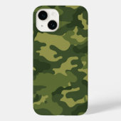 Muster militärischer Camouflage - dunkle Grüntöne Case-Mate iPhone Hülle (Rückseite)