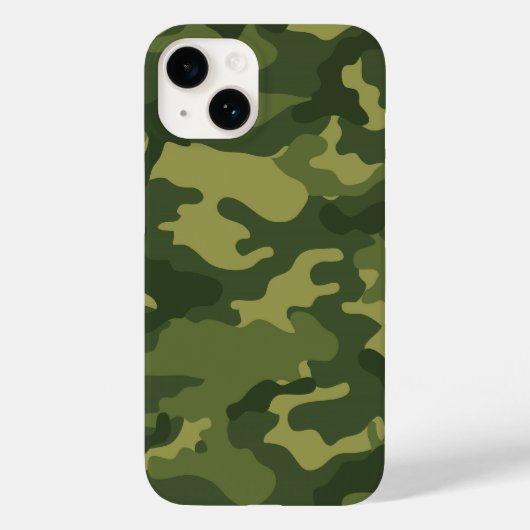 Muster militärischer Camouflage - dunkle Grüntöne Case-Mate iPhone Hülle (Rückseite)