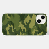 Muster militärischer Camouflage - dunkle Grüntöne Case-Mate iPhone Hülle (Rückseite (Horizontal))