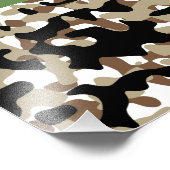 Muster militärischer Camouflage Fotodruck (Ecke)