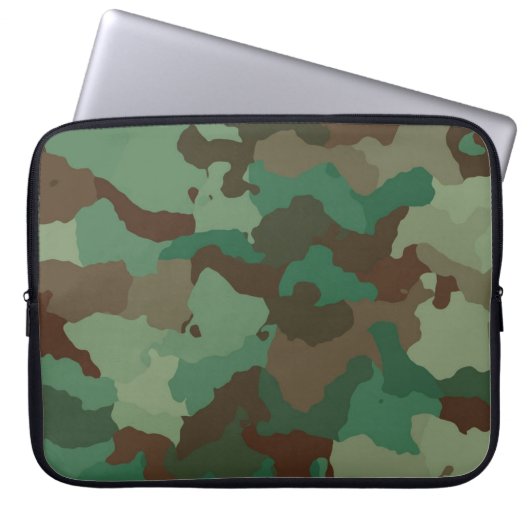 Muster militärischer Streitkräfte Laptopschutzhülle (Vorderseite)