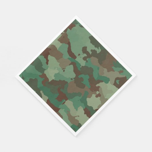 Muster militärischer Streitkräfte Serviette (Ecke)