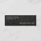 Muster Mini Visitenkarte (Rückseite)