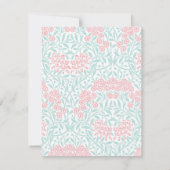 Muster Minze und Korallenfloral (Rückseite)