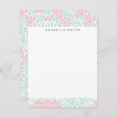 Muster Minze und Korallenfloral (Vorne/Hinten)