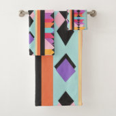 Muster-Mischung für Retro Geometric Badhandtuch Set (Insitu)