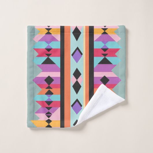 Muster-Mischung für Retro Geometric Badhandtuch Set (Waschlappen)