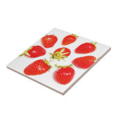 Muster mit 8 Erdbeeren Fliese (Seite)