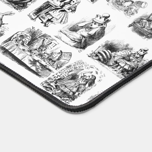 Muster mit Alice's Adventures in Wonderland Schreibtischunterlage (Ecke)