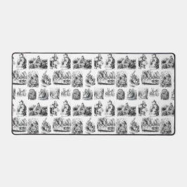 Muster mit Alice's Adventures in Wonderland Schreibtischunterlage
