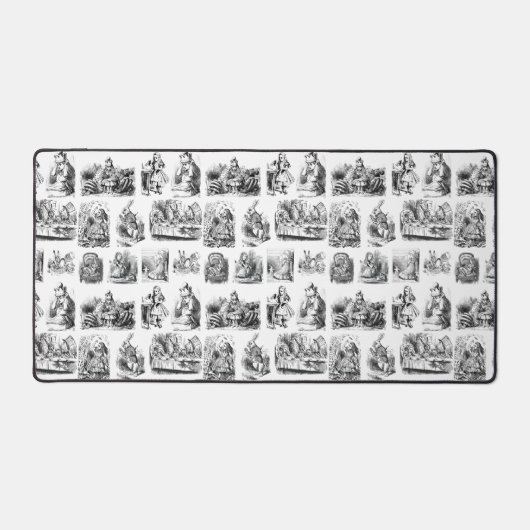 Muster mit Alice's Adventures in Wonderland Schreibtischunterlage (Vorderseite)