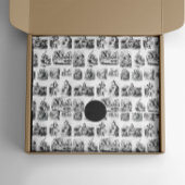 Muster mit Alice's Adventures in Wonderland Seidenpapier