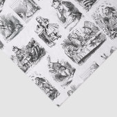 Muster mit Alice's Adventures in Wonderland Seidenpapier (Detail)