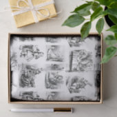 Muster mit Alice's Adventures in Wonderland Seidenpapier (Geschenk)