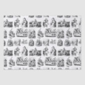 Muster mit Alice's Adventures in Wonderland Seidenpapier (Vorderseite)