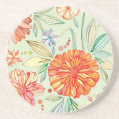 Muster mit Astern Getränkeuntersetzer (Vorne)