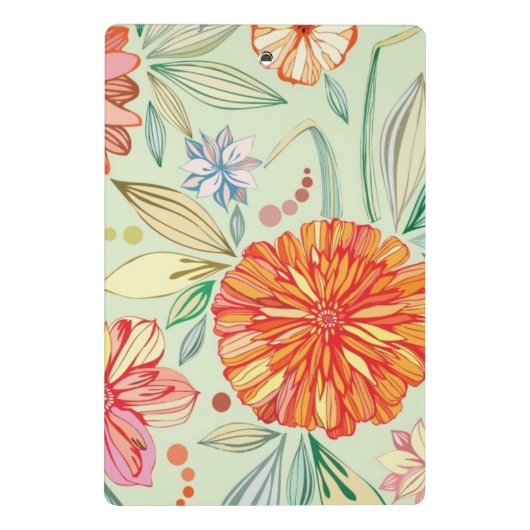 Muster mit Astern Mini Klemmbrett (Rückseite)