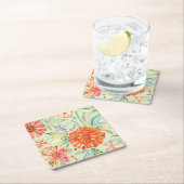 Muster mit Astern Rechteckiger Pappuntersetzer (Vor Ort)