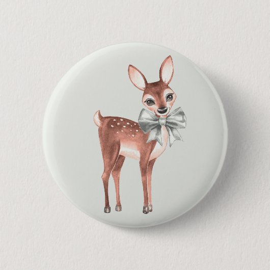 Muster mit Babyreh 1 Button (Vorderseite)