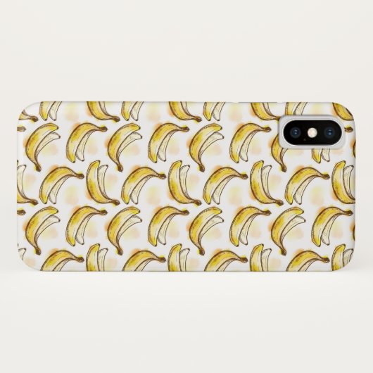 Muster mit Banane Case-Mate iPhone Hülle (Rückseite (Horizontal))