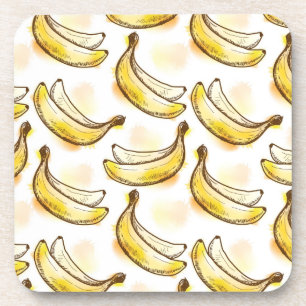 Muster mit Banane Getränkeuntersetzer