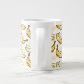 Muster mit Banane Jumbo-Tasse (Rückseite)