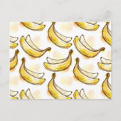 Muster mit Banane Postkarte (Vorderseite)