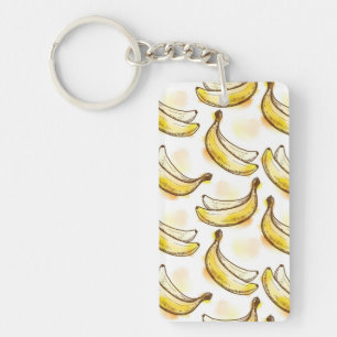 Muster mit Banane Schlüsselanhänger