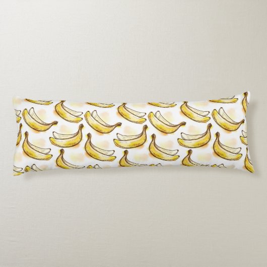 Muster mit Banane Seitenschläferkissen (Rückseite)