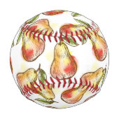 Muster mit Birne Baseball (Rückseite)
