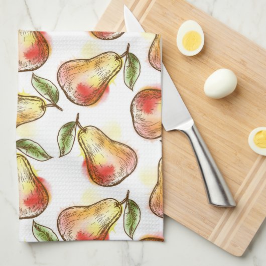 Muster mit Birne Handtuch (Viertel Falte)