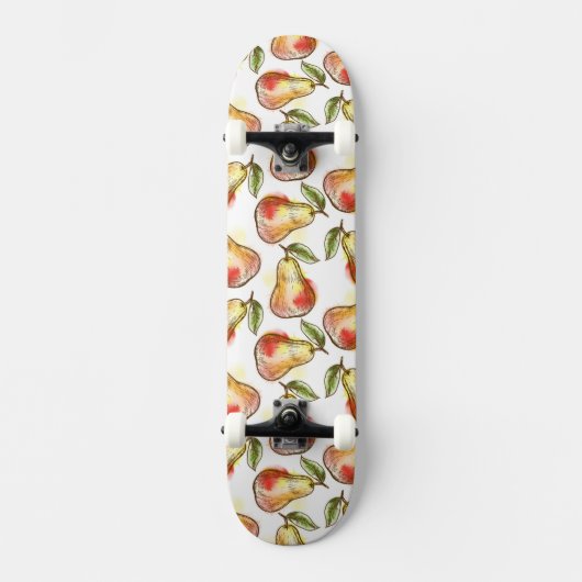 Muster mit Birne Skateboard (Vorderseite)