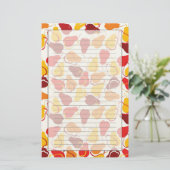 Muster mit Birnen Briefpapier (Stehend Vorderseite)